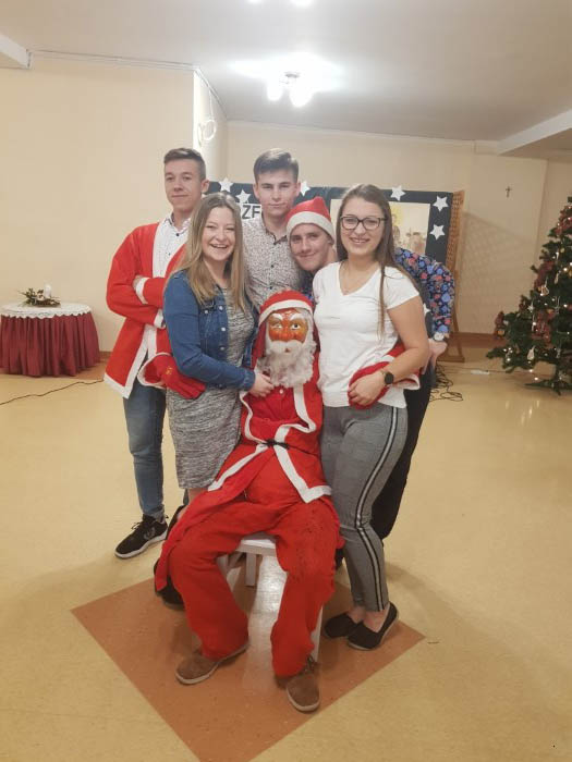 Spotkanie opłatkowe w internacie ZSCKR 