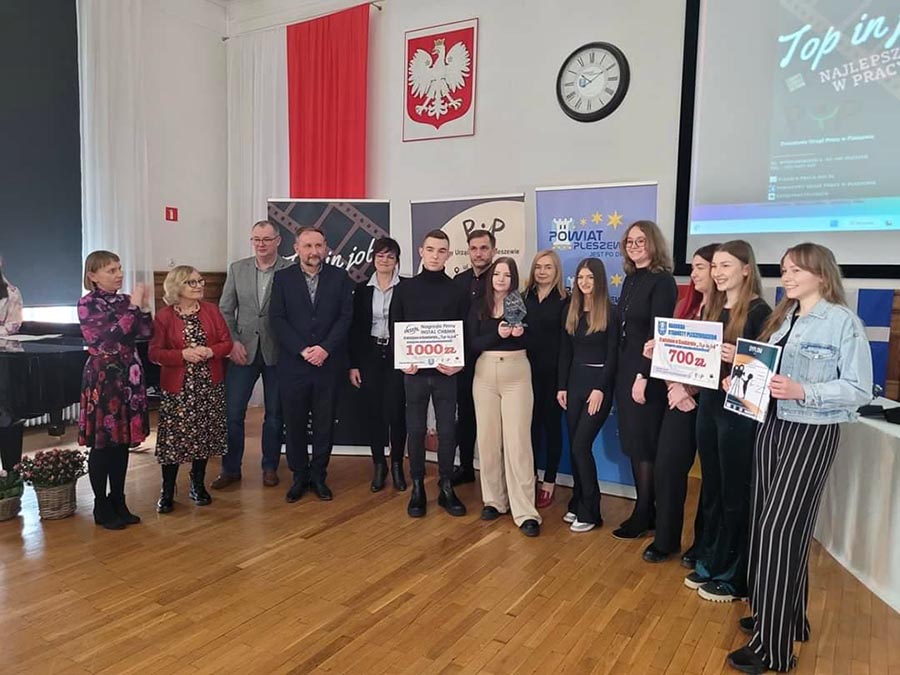 Sukces uczniów naszej szkoły w konkursie Top in job - najlepszy w pracy