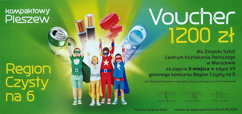 Nasza szkoła uczestniczyła w VII edycji gminnego konkursu Region Czysty na 6 
